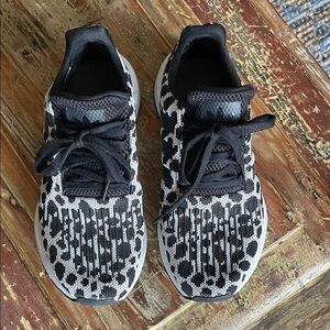 adidas Black and White Patterned Sneakers